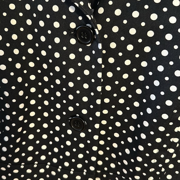 Size Medium Style & Co. black and white polka dot coat. - Picture 5 of 5